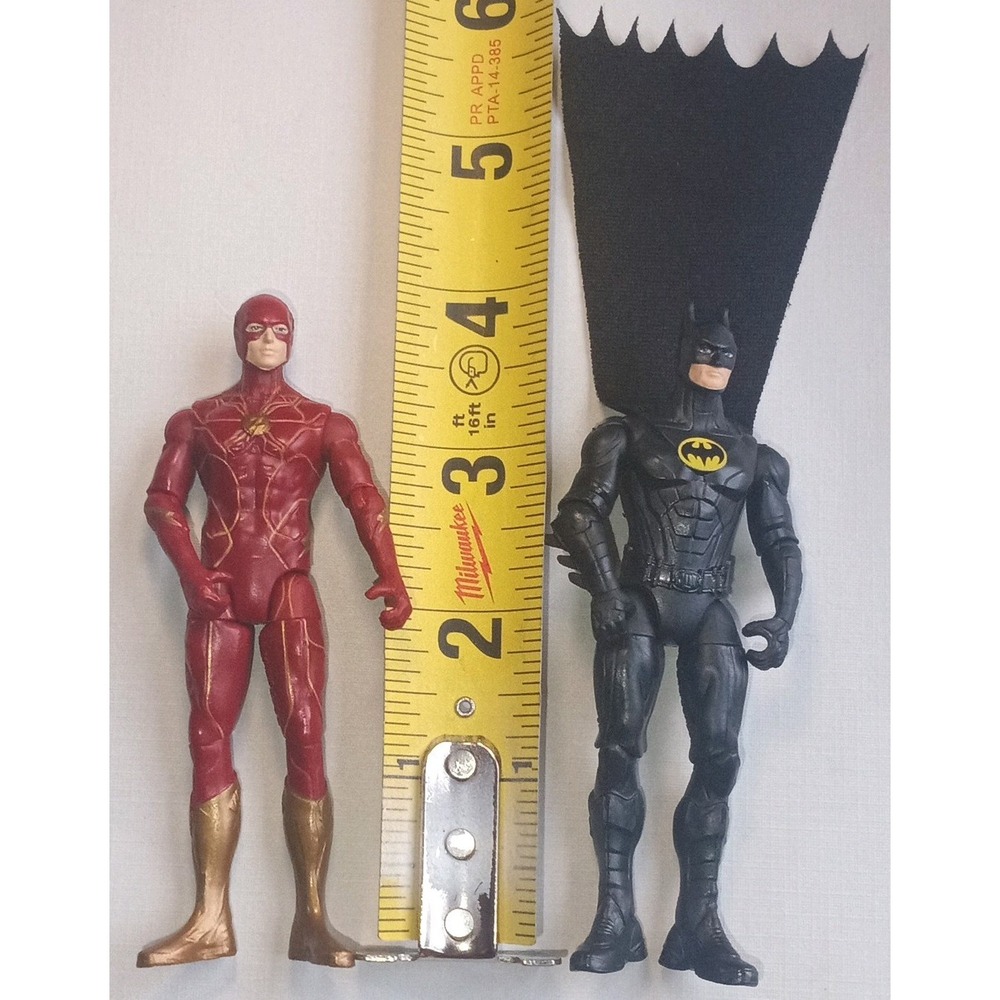 DC The Flash Movie Action Figure Lot Batman Keaton & Flash Spin Master 2023